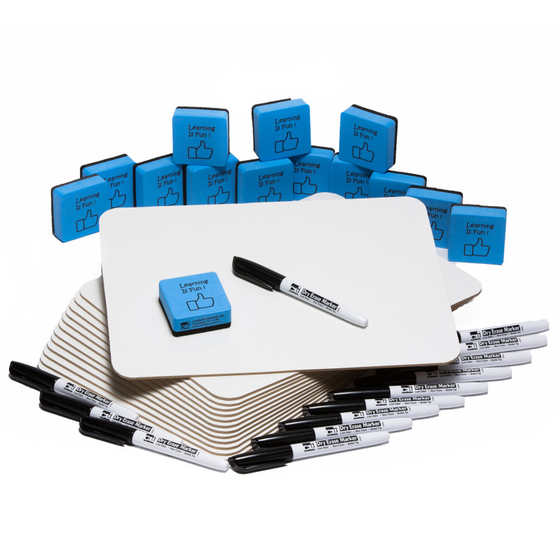 Dry+Erase+Board+Class+Pack%2C+30+Each+of+Boards%2C+Markers%2C+%26+Erasers