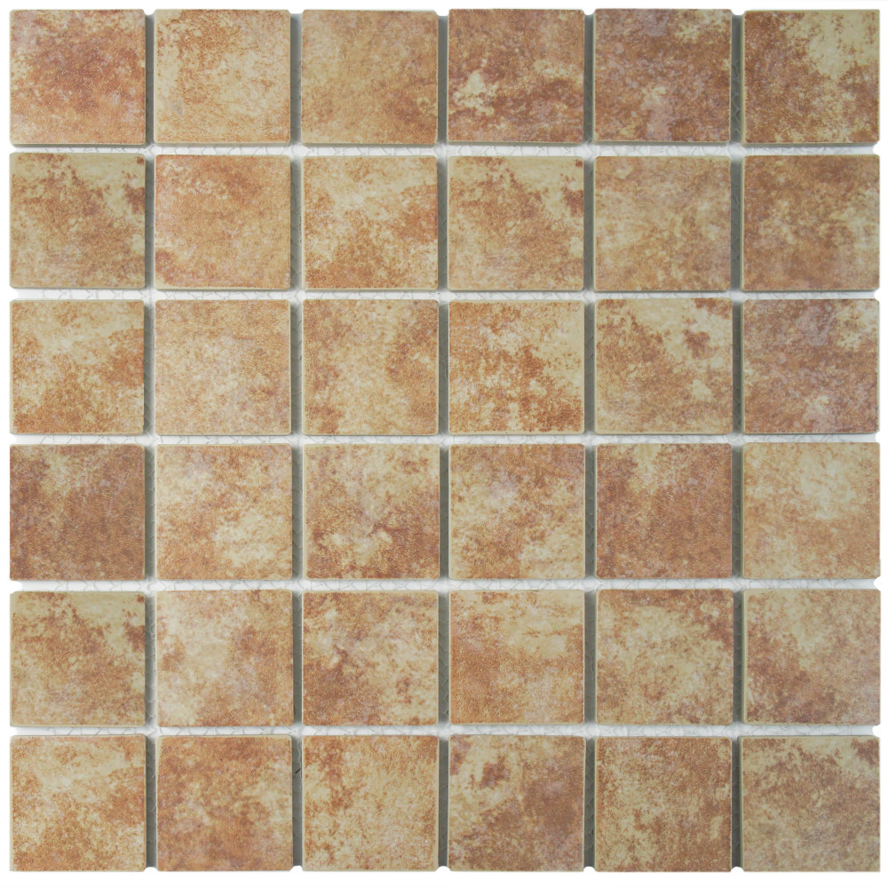 Colorado Quad Mesa 12-1/2 in. x 12-1/2 in. Porcelain Mosaic Tile