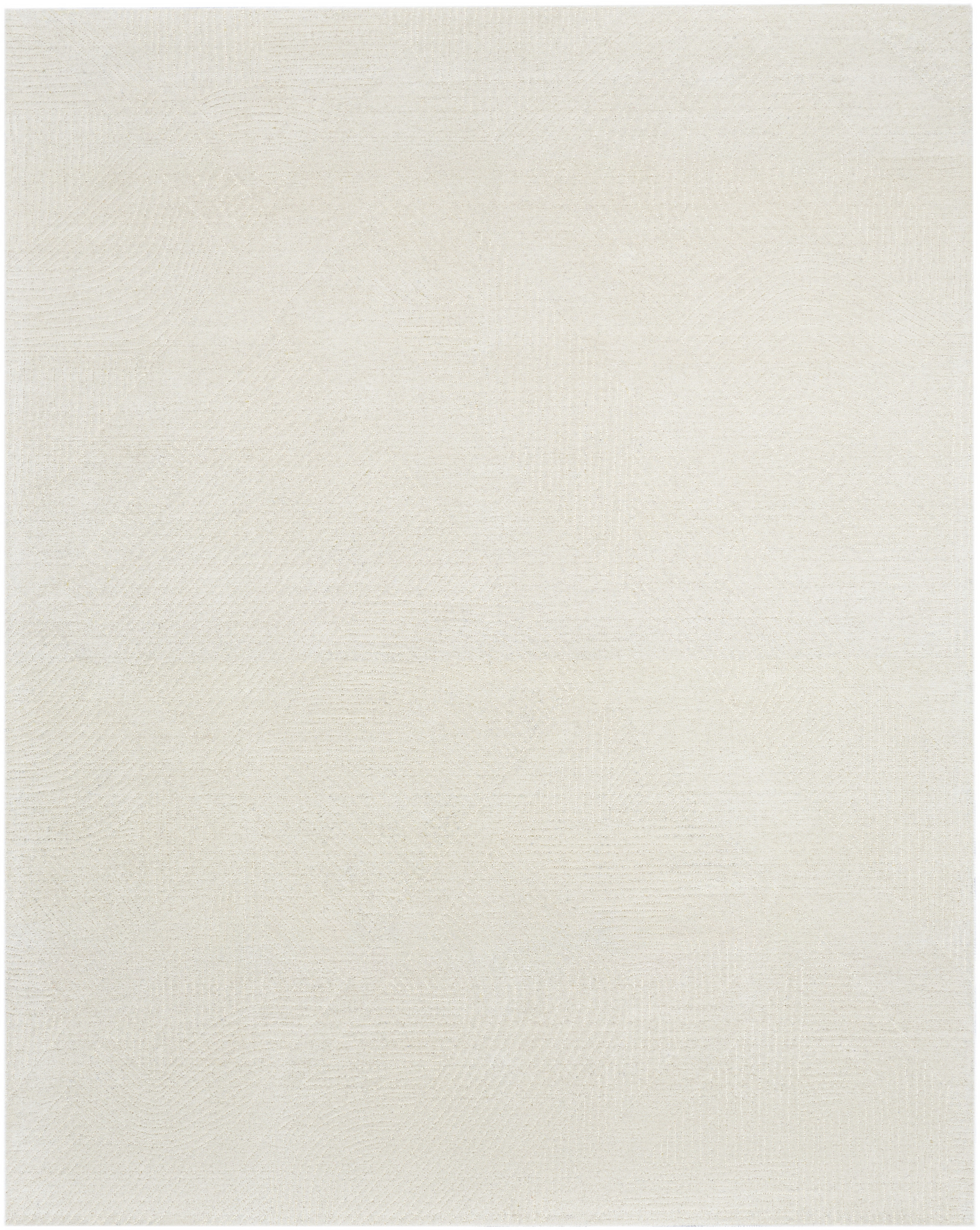 DKNY Pure Patterns 7'9" x 9'9" Ivory Modern Indoor Rug