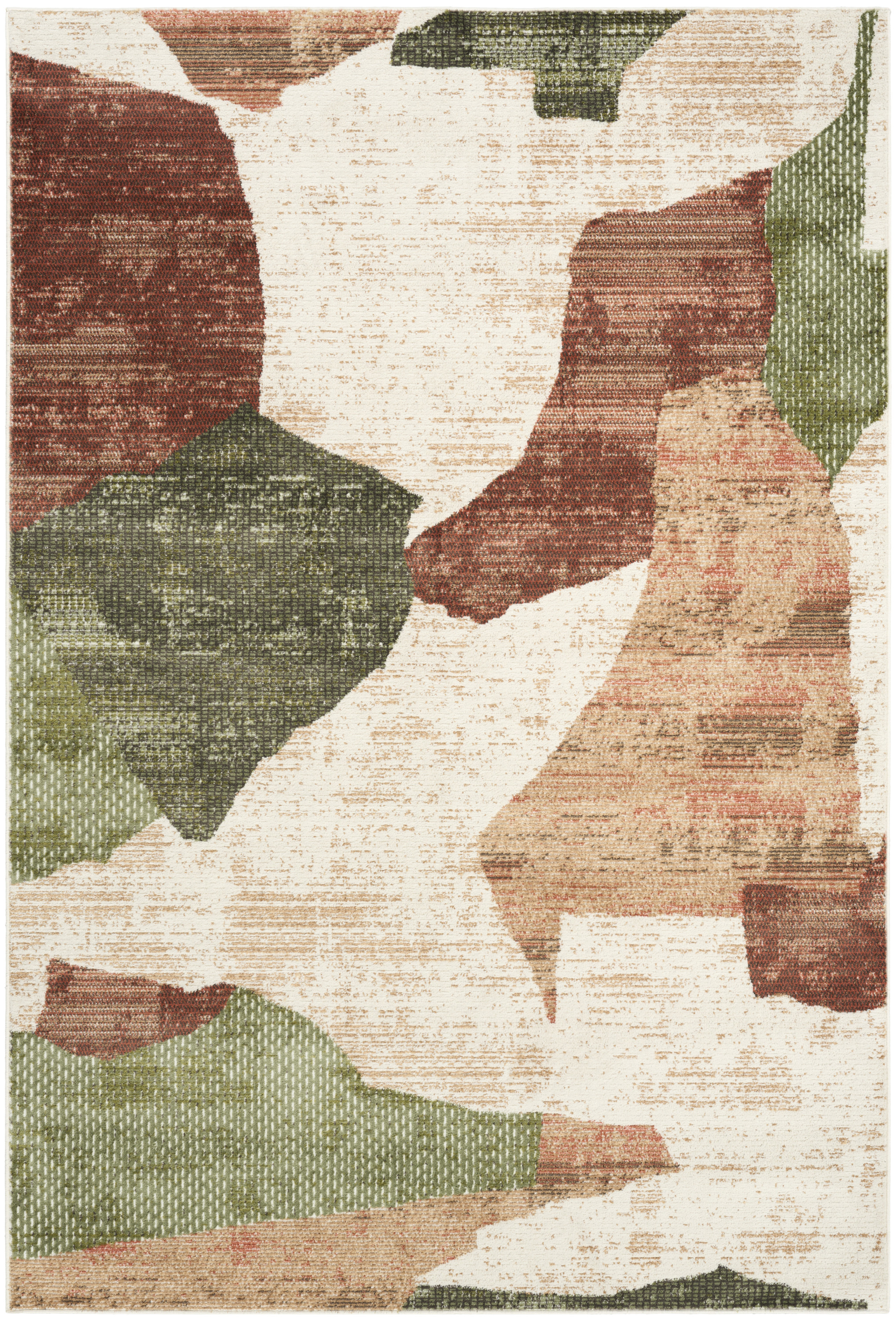 Nourison Nordic 5' x 7' Beige Multi Modern Indoor Rug