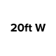 Display Width 20ft W