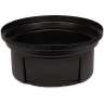 Carlisle, Bronco, Dome, Polyethylene (HDPE), 55 gal, Black, Receptacle Lid