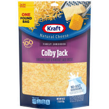 Kraft Colby Jack Finely Shredded Cheese, 16 oz Bag