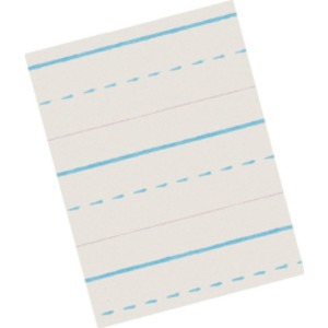 Newsprint Handwriting Paper, Dotted Midline, Grade 2, 1/2" x 1/4" x 1/4" ruled Long, 10.5" x 8", 500 Sheets