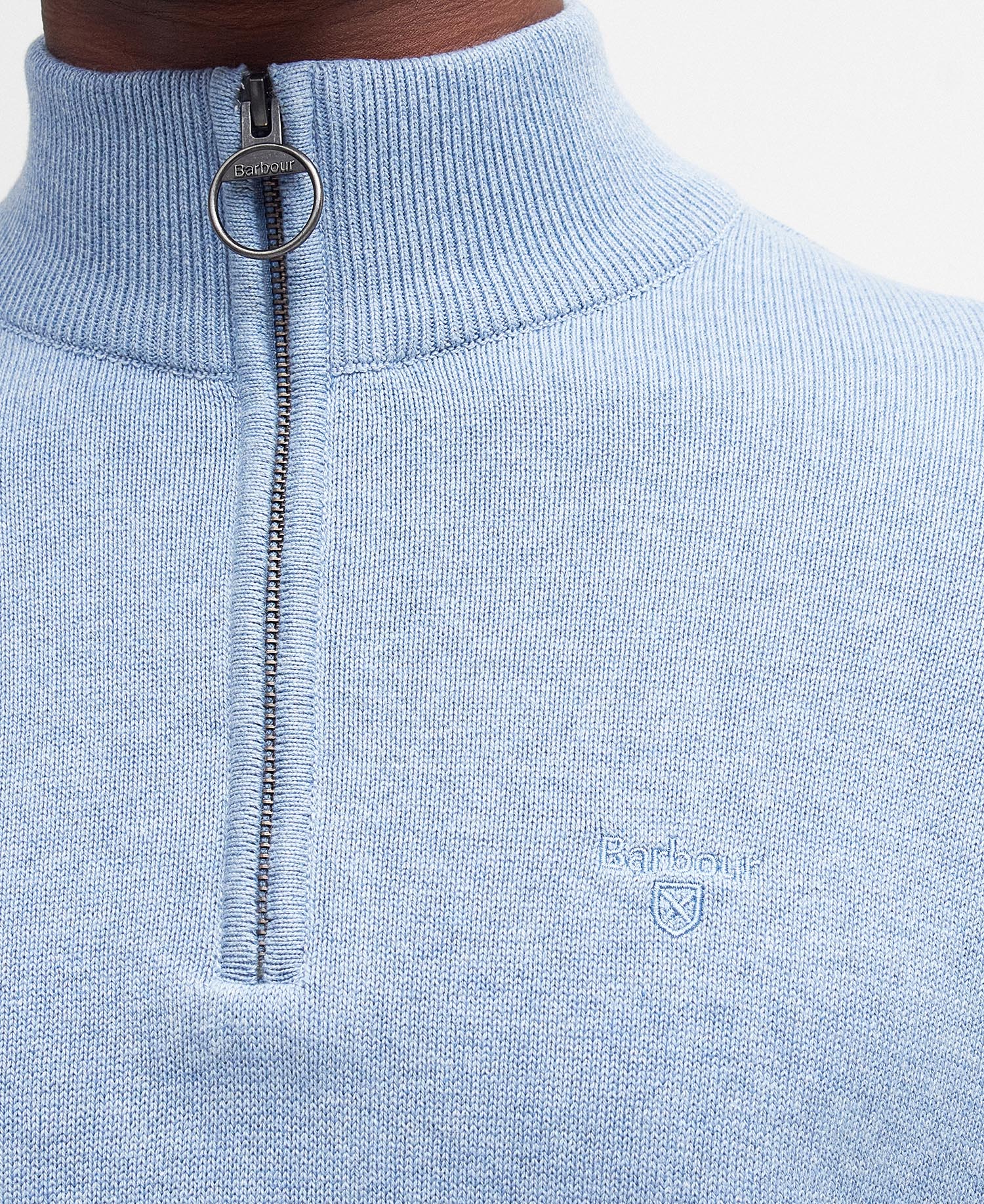 Felpa in cotone con mezza zip image number 4