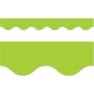 Core Decor Lime Wavy EZ Border, Bulletin Board Border, 48 Feet
