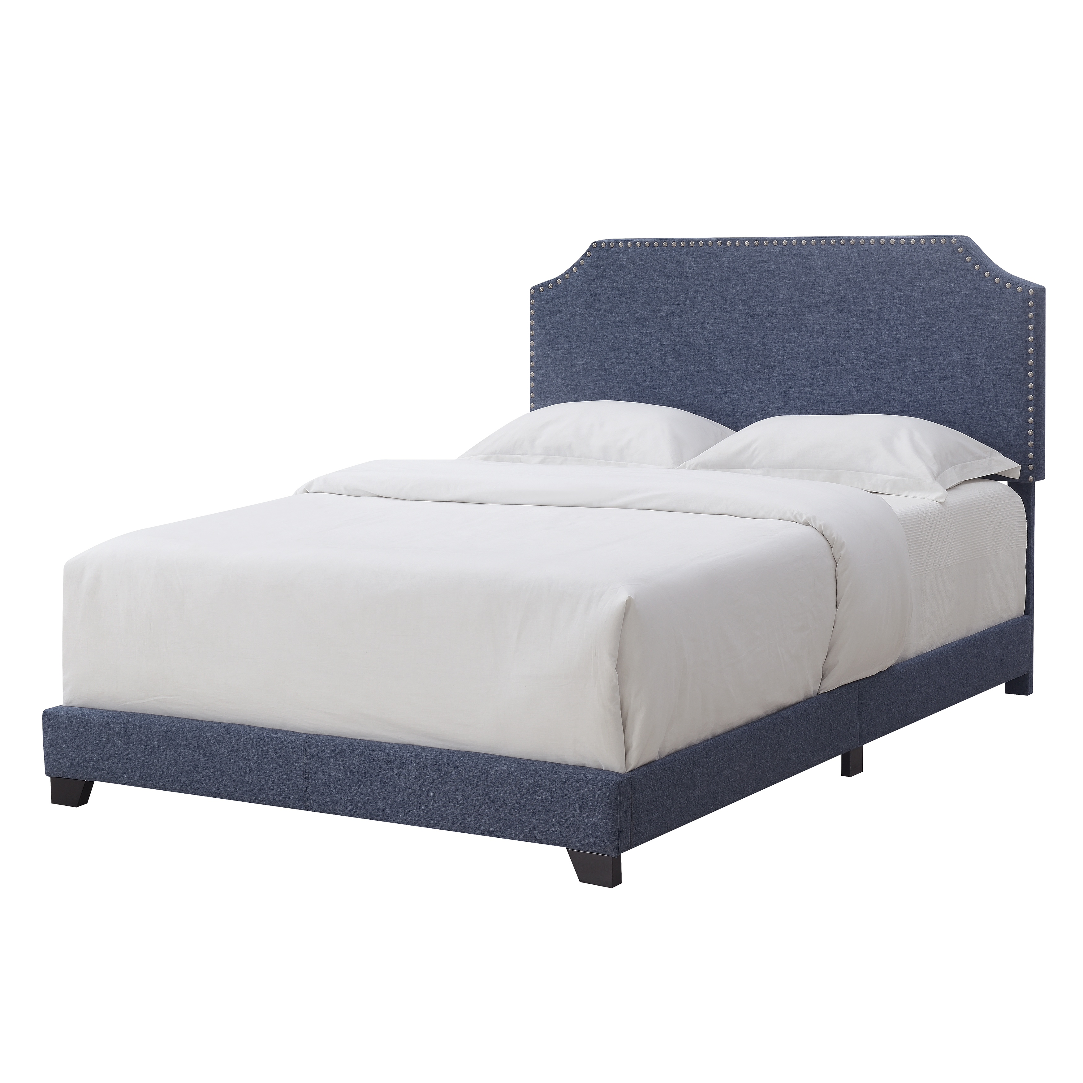 HomeFare Clipped Corner Upholstered Queen Bed DS-A124-290-1