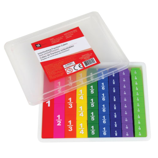 Interlocking Fraction Cubes (set of 51)