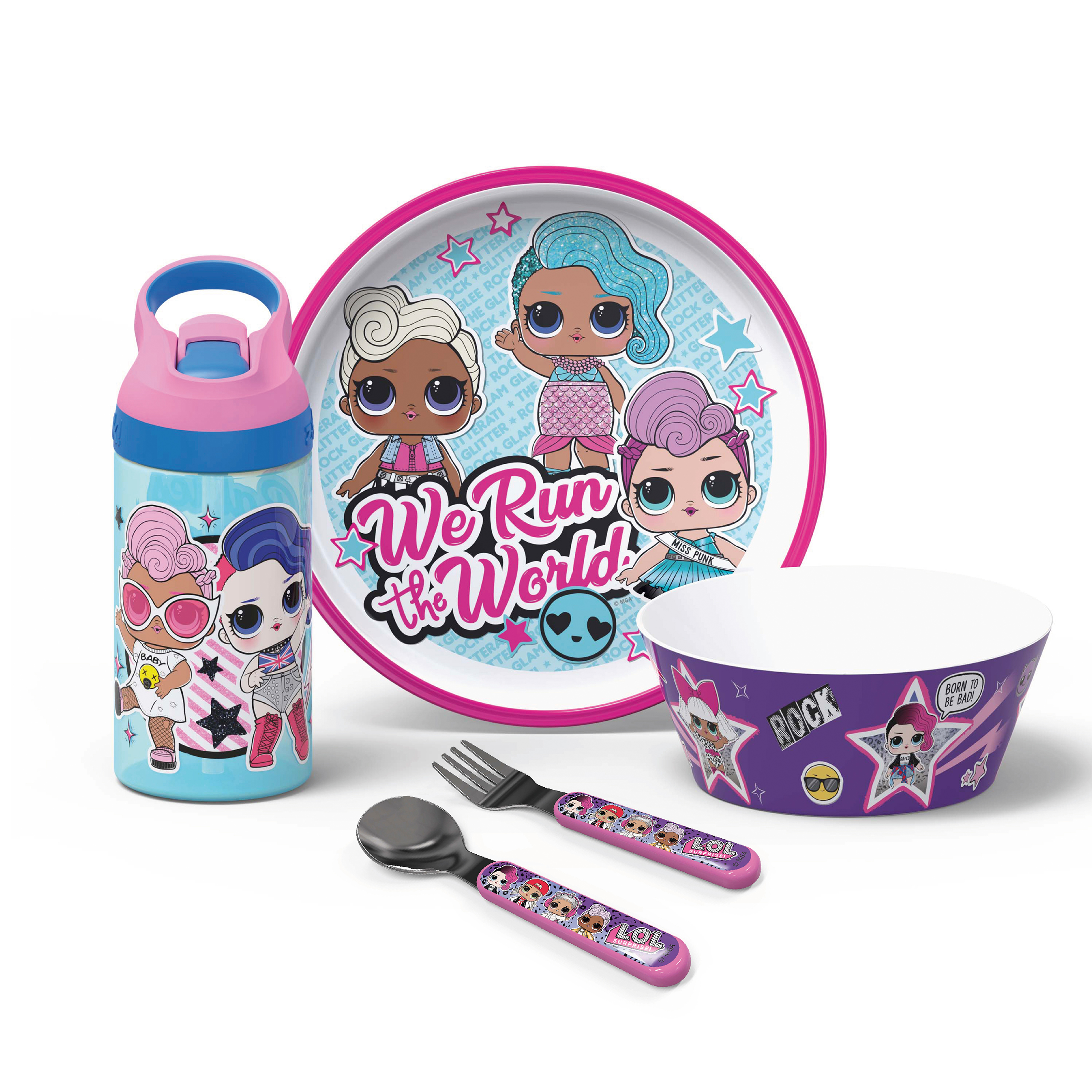 LOL Surprise Dinnerware Set, We Run the World, 5-piece set image