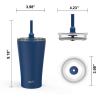 Alfalfa 20 ounce Vacuum Insulated Stainless Steel Tumbler, Indigo slideshow image 6 Alfalfa 20 ounce Vacuum Insulated Stainless Steel Tumbler, Indigo slideshow image 6