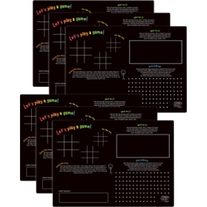 Activity Playmat - Games, Pack of 6
