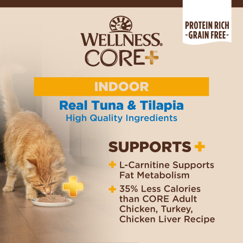 The benifts of Wellness CORE+ Indoor Tuna & Tilapia