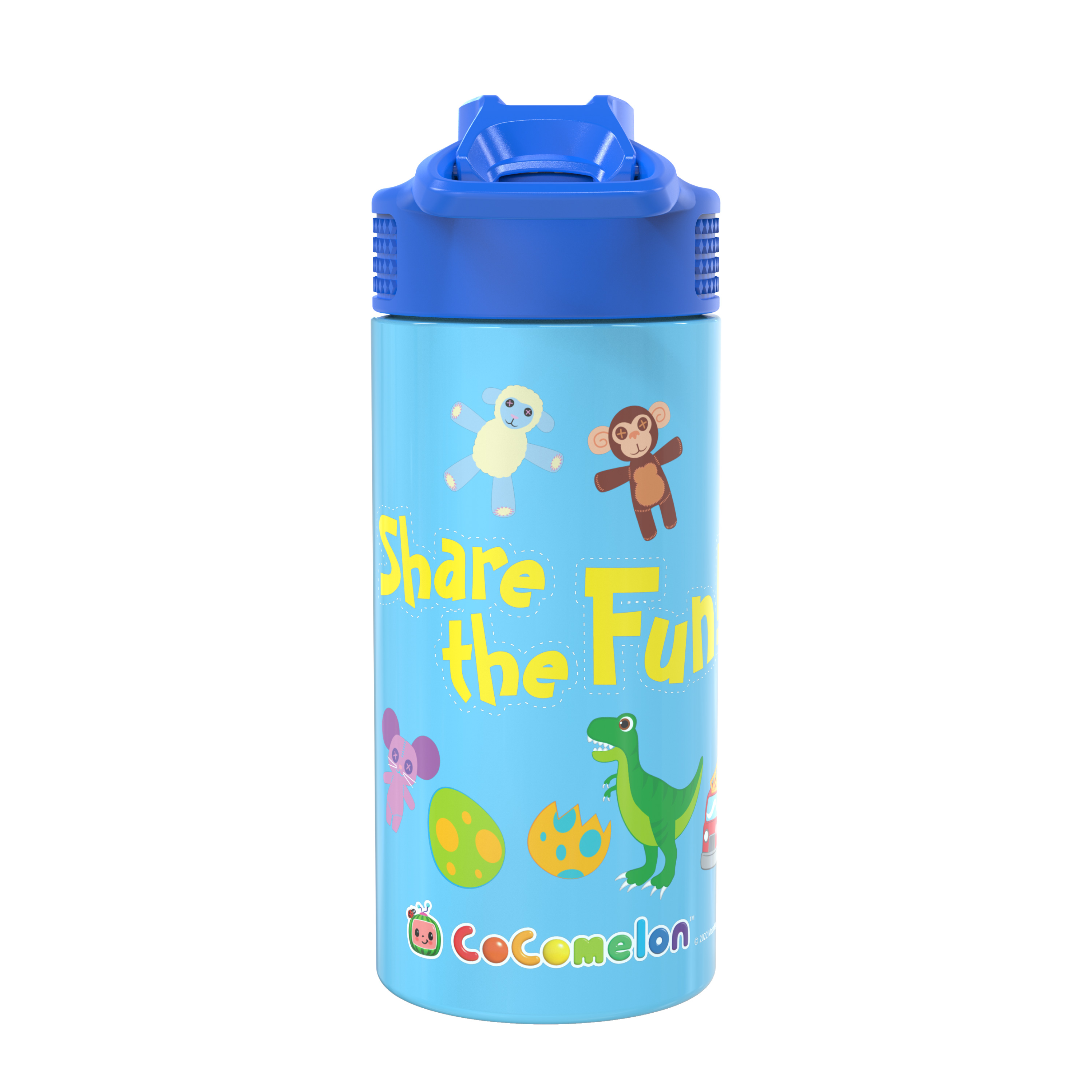 CoComelon 14 ounce Stainless Steel Vacuum Insulated Water Bottle, Share the Fun! slideshow image 2