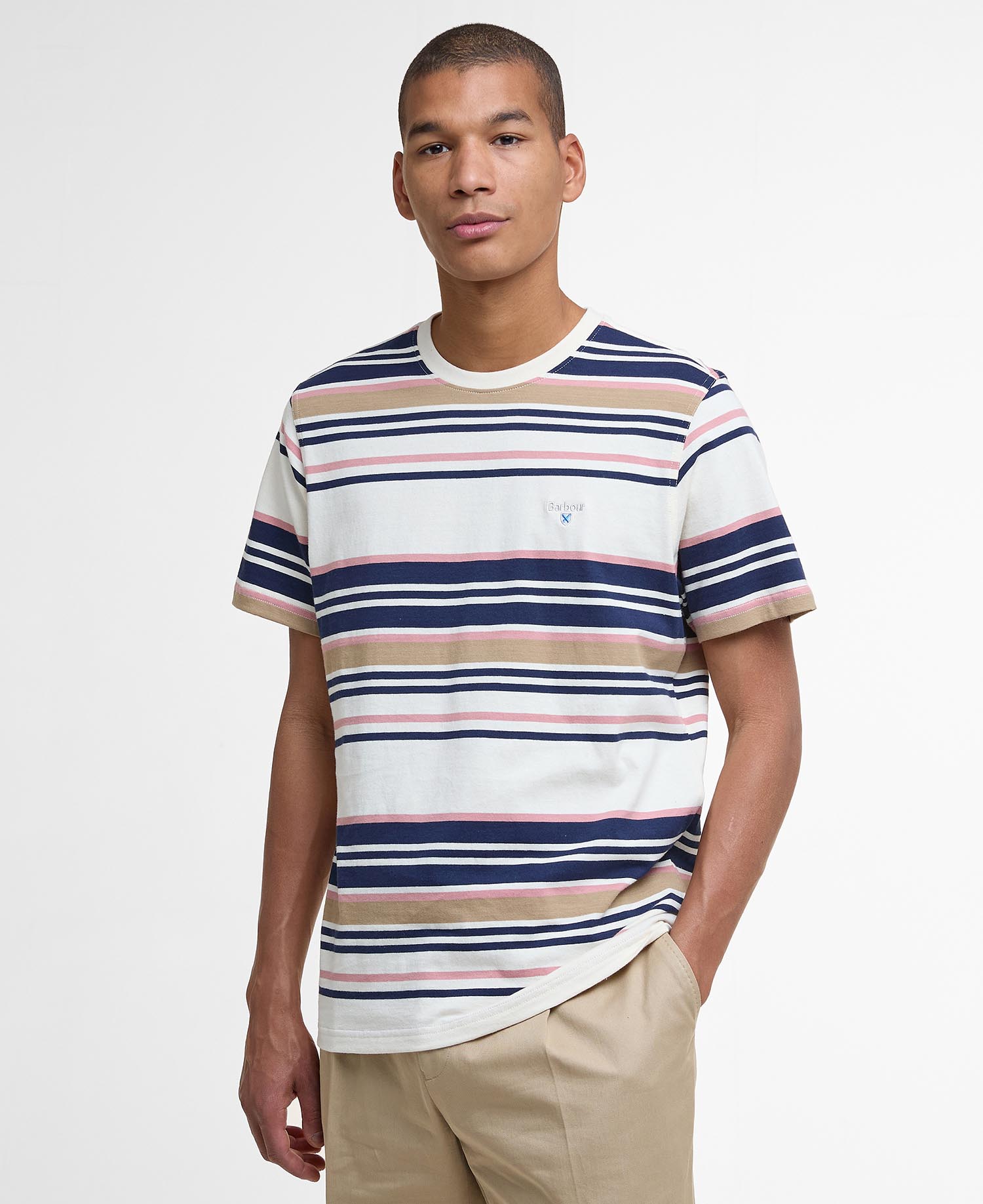 T-shirt a righe leggermente aderente Aickmen image number 0