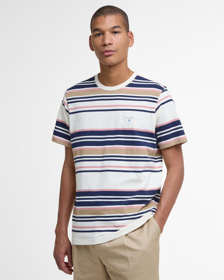 T-shirt a righe leggermente aderente Aickmen