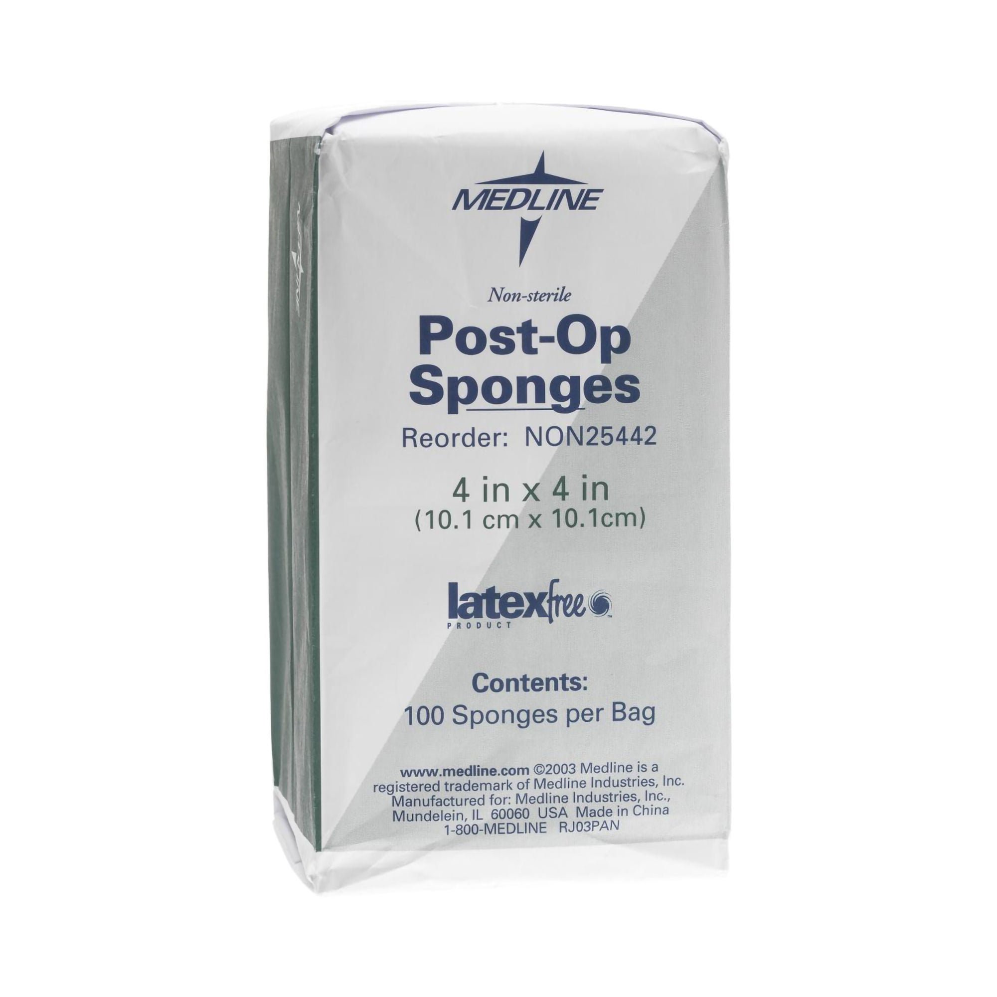 Medline Nonwoven Sponge, 4 x 4 Inch