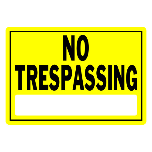 No Trespassing Sign, 10
