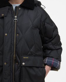 Longline Yasmin Down Puffer Jacket Black