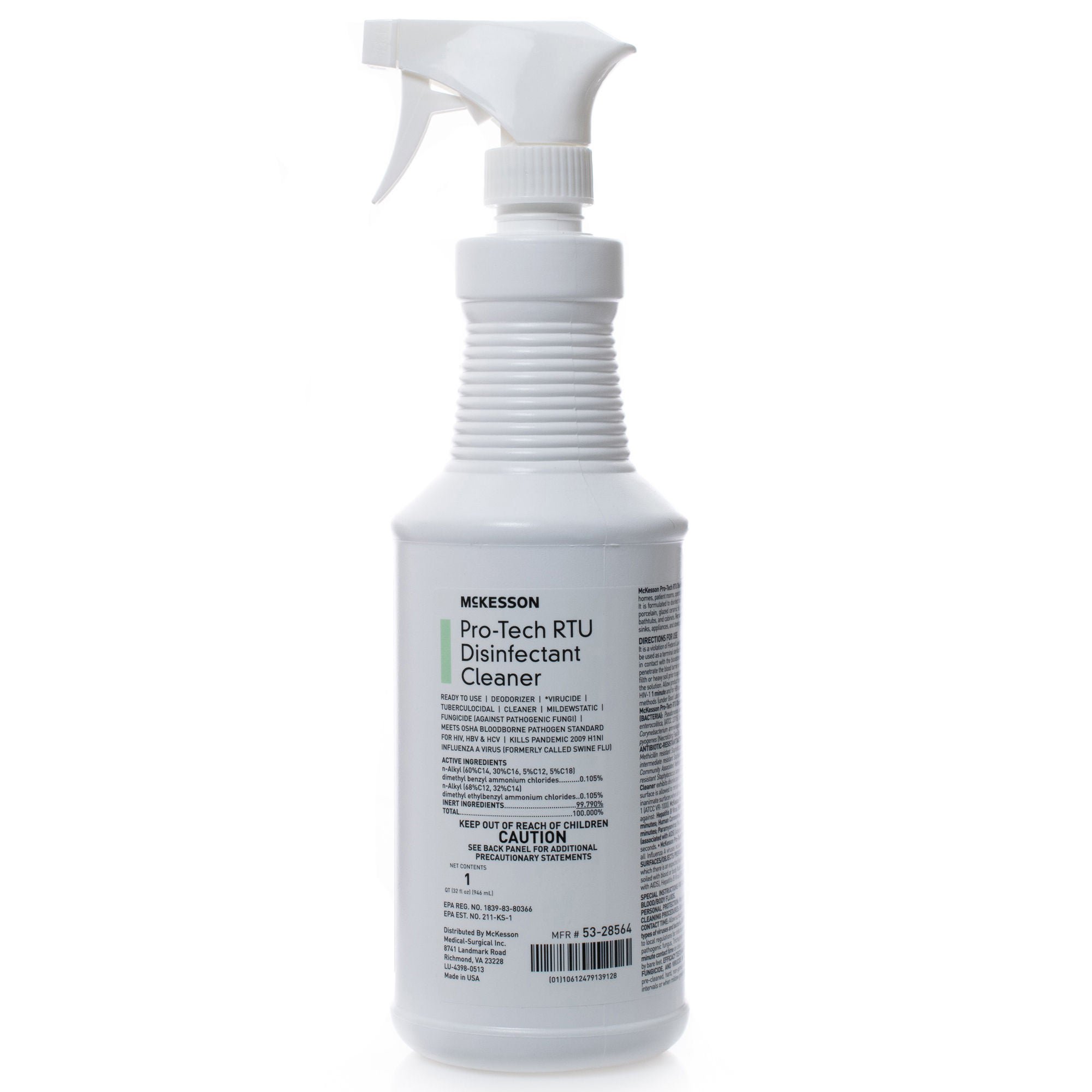 McKesson Pro-Tech Surface Disinfectant Cleaner Alcohol-Based Liquid Floral Scent