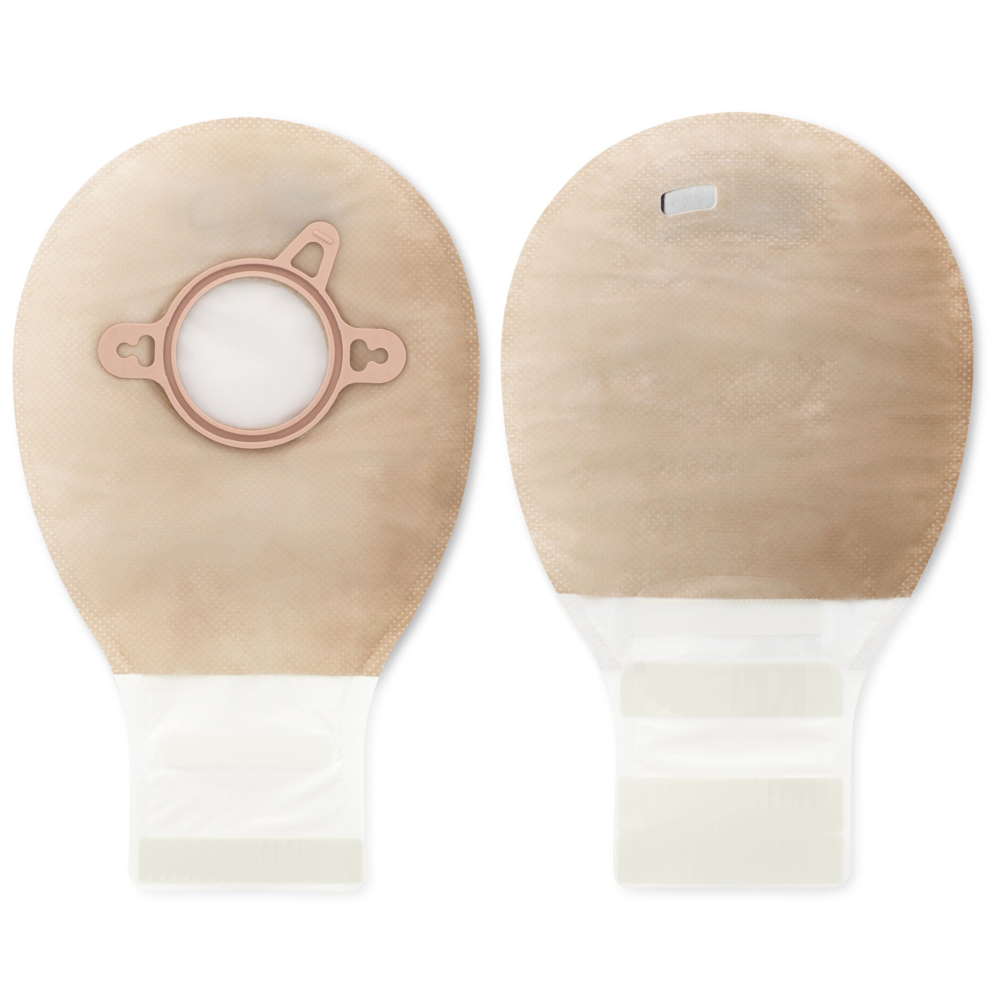 New Image™ Two-Piece Beige Ostomy Pouch, Pre-cut to Fit 44 mm, Green Match
