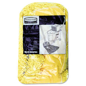 Rubbermaid Commercial, Trapper Blend Pocket Dust Mop, 24"W, Yellow