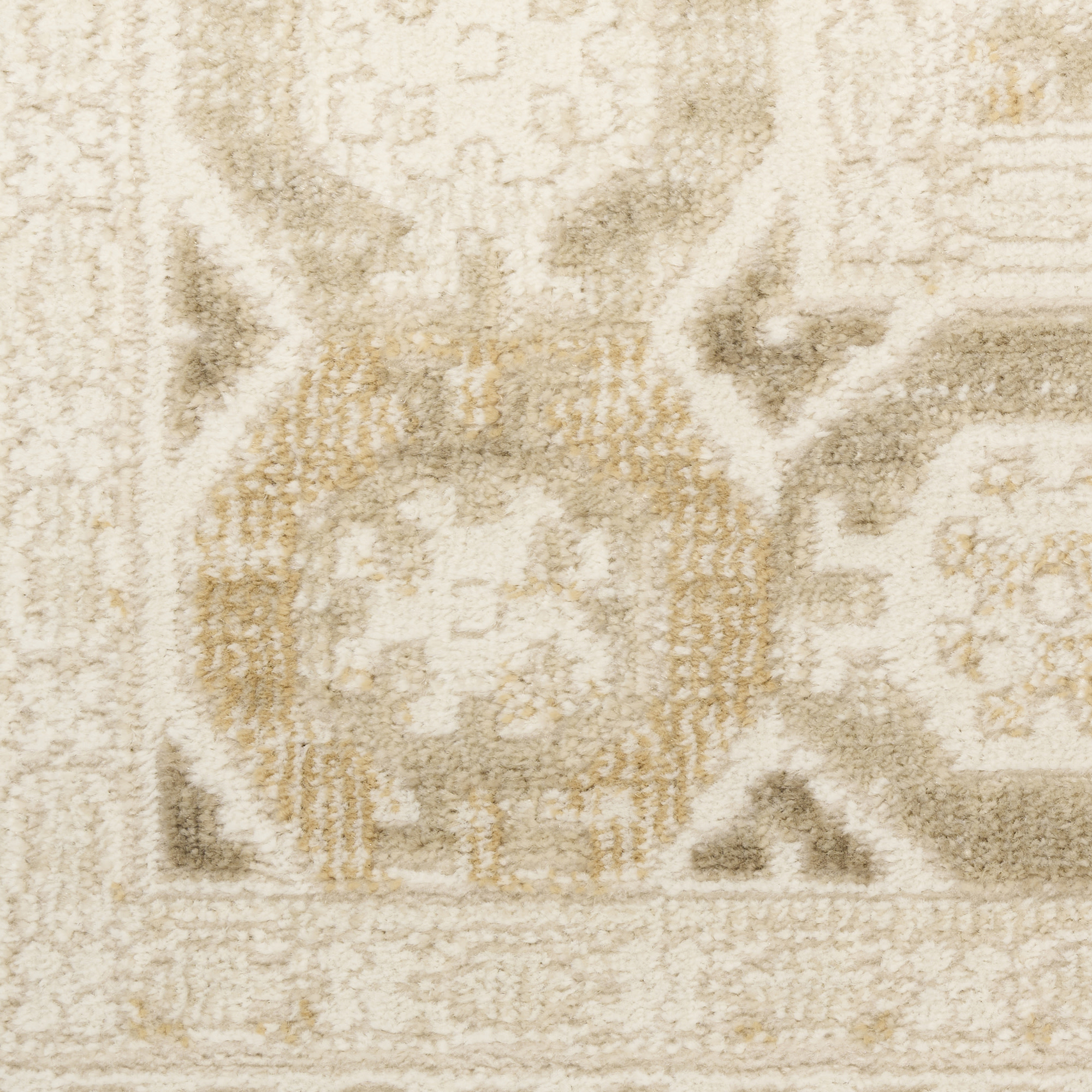 Nourison Pardis 7'10" x 9'10" Ivory Beige Vintage Indoor Rug