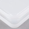 Ninth-size Super Pan V® flexible steam table pan lid in white