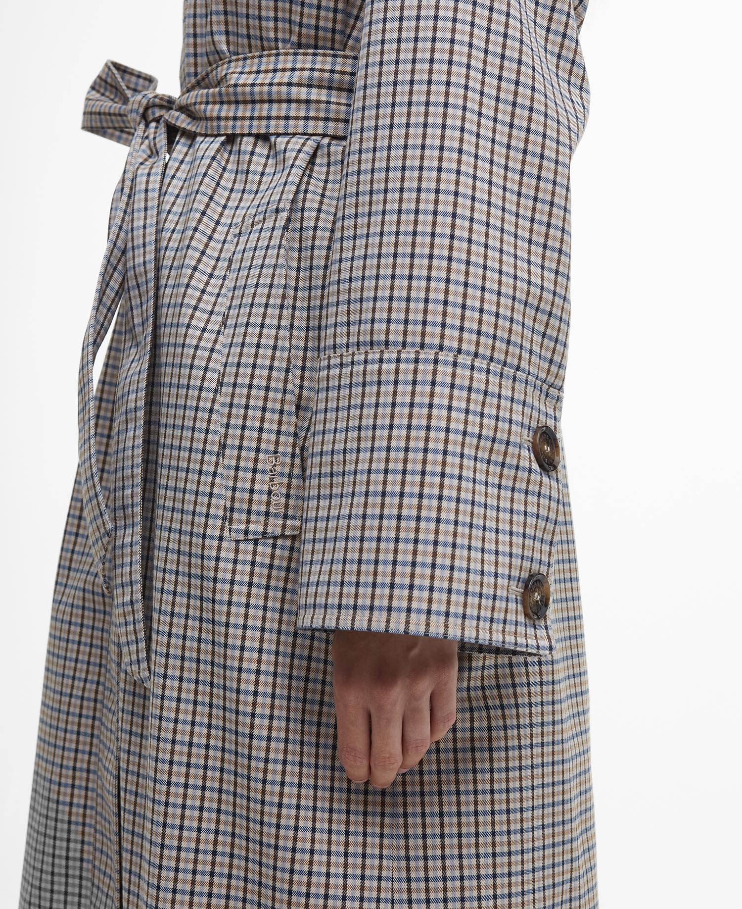 Beatrix Check Showerproof Trench Coat image number 6