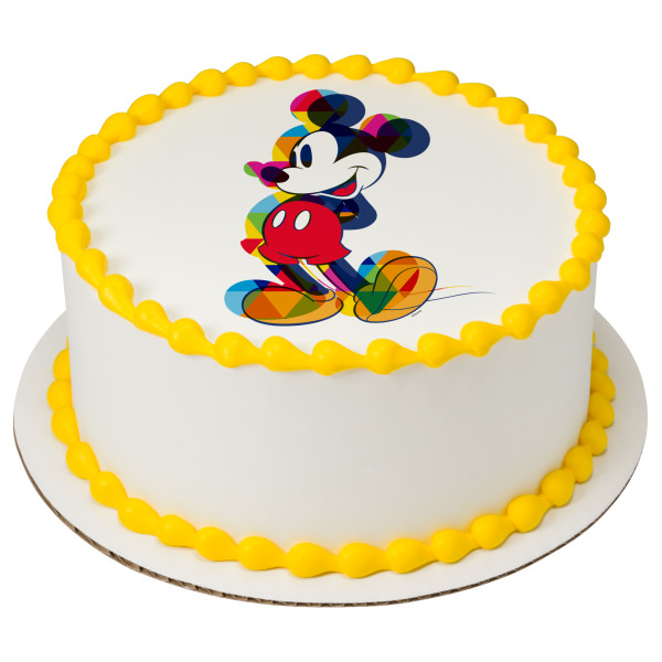 Mickey Mouse One Of A Kind Colorful PhotoCake® Edible Image®