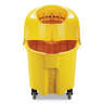 Rubbermaid Commercial, WaveBrake® Institutional, 35qt, Mop Bucket w/ Push Wringer, Yellow