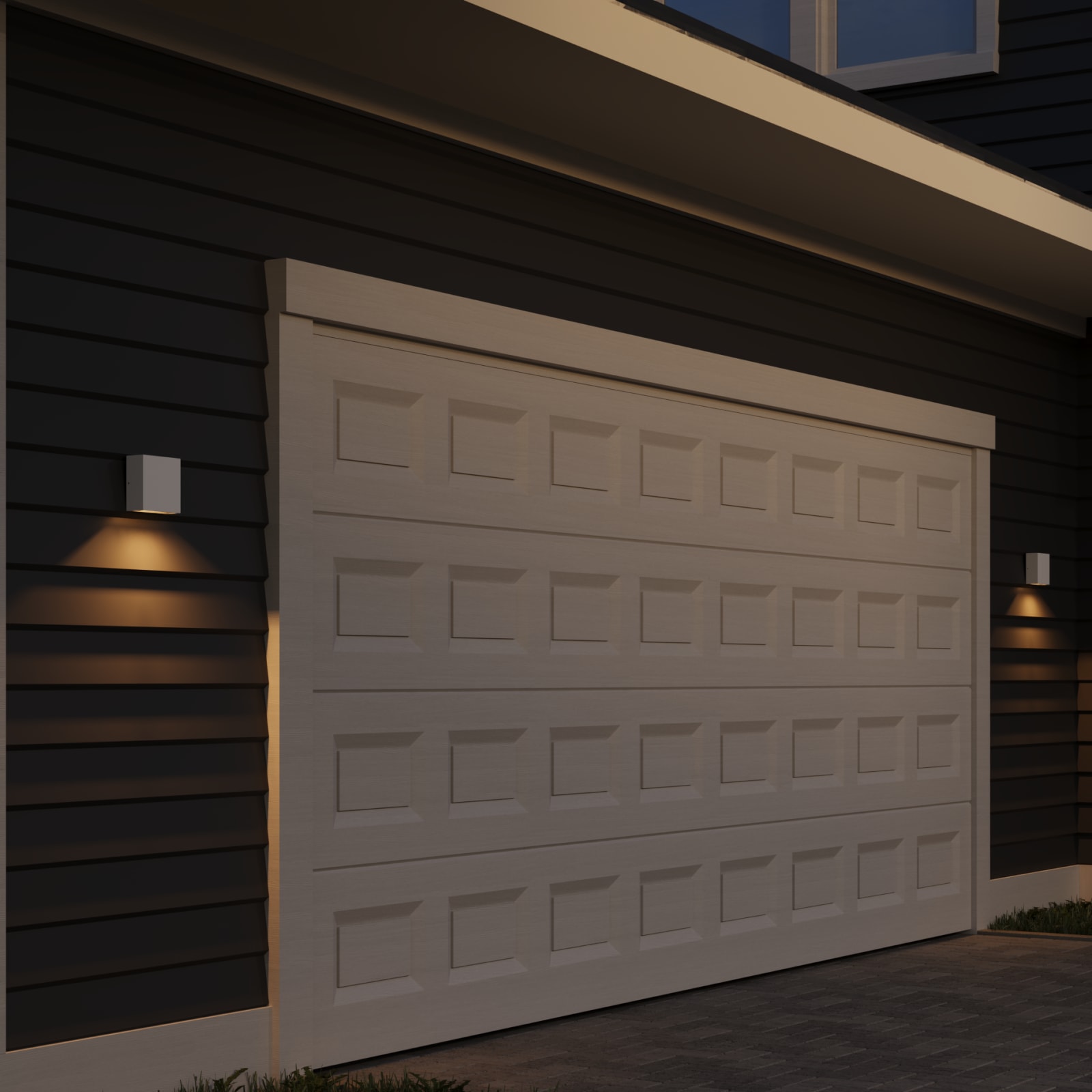Orion Outdoor Wall Sconce Down — installation 2