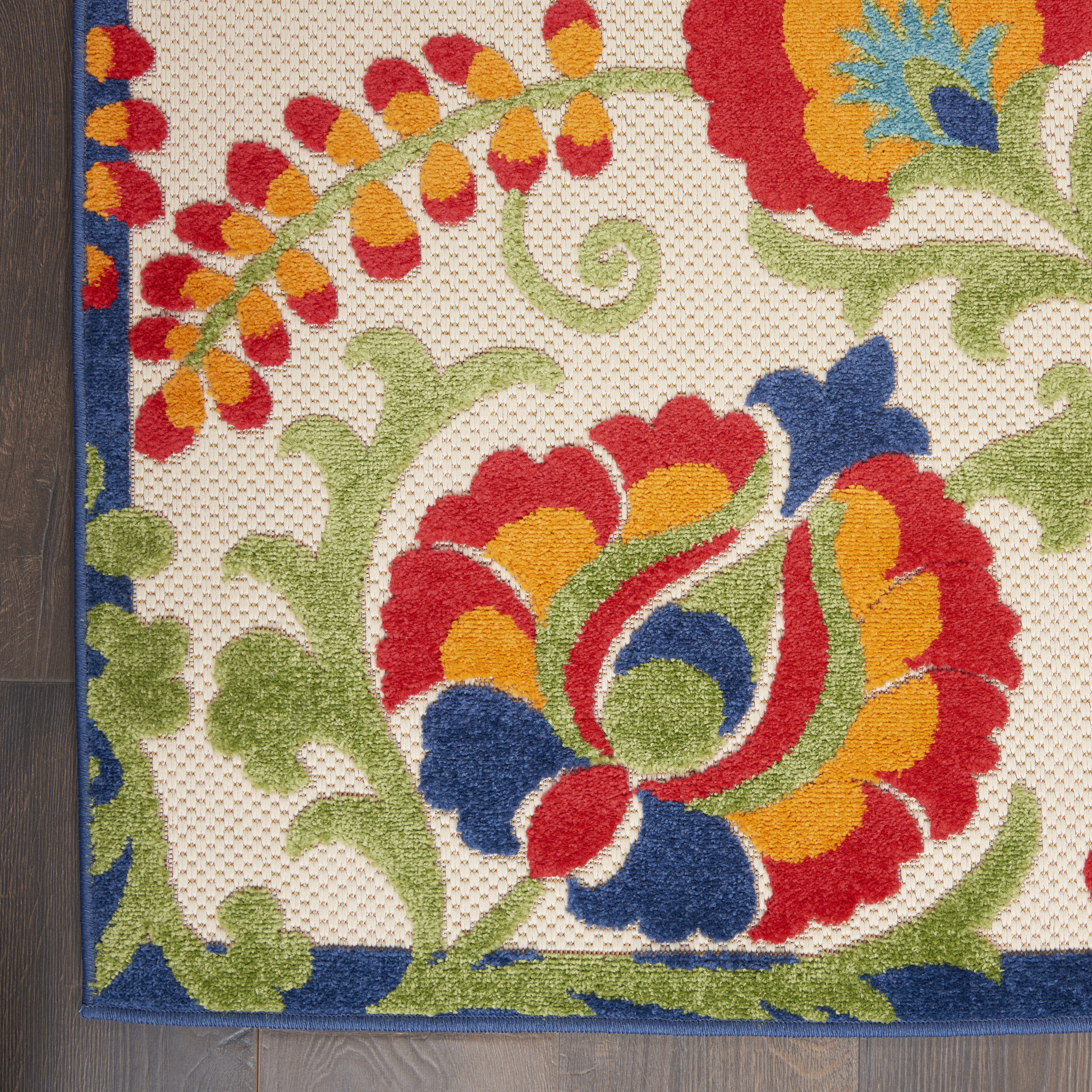 Nourison Aloha 2' x 6' Multicolor Farmhouse Rug