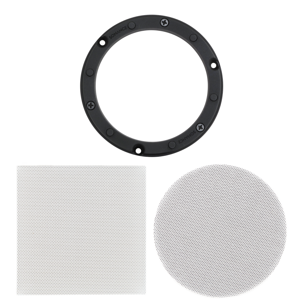 ASBPC3RS TL THIN-LINE FLUSH BANDPASS CONNECTOR WITH 4" ROUND AND SQUARE GRILLES