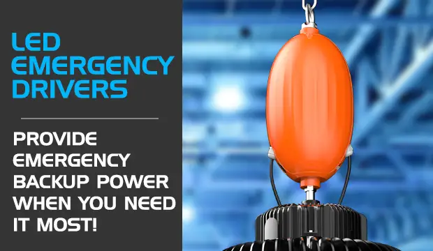 LED Emergency Drivers. Provide emergency backup power when you need it most!