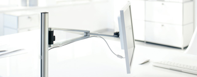 MY One Plus Monitor Arms The perfect choice for easily adjusting the viewing angle and distance to your monitor.
