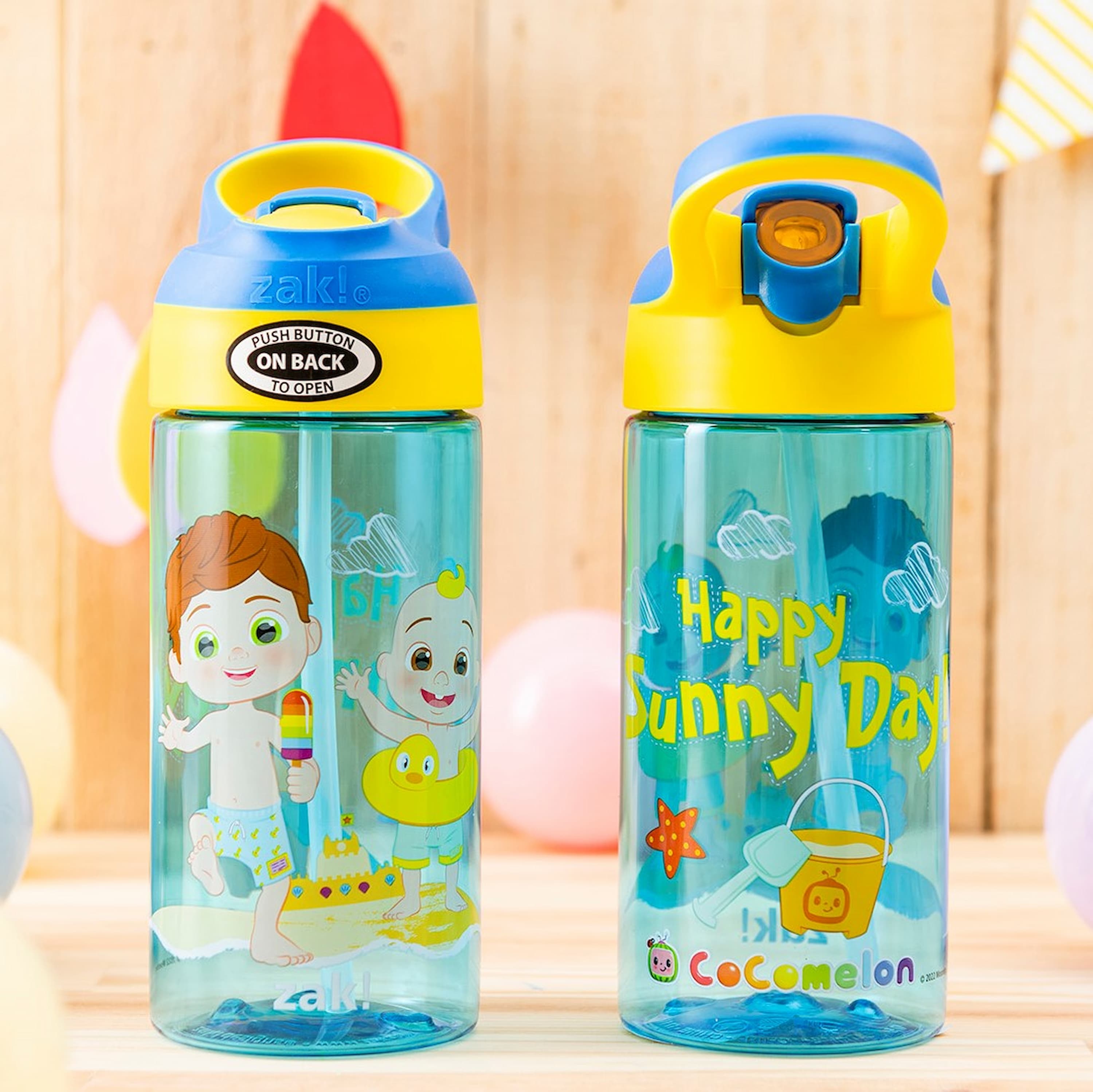 CoComelon 17.5 ounce Water Bottle, Happy, Sunny Day!, 2-piece set slideshow image 6