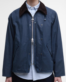 Transport Waxed Jacket Washed Cobalt