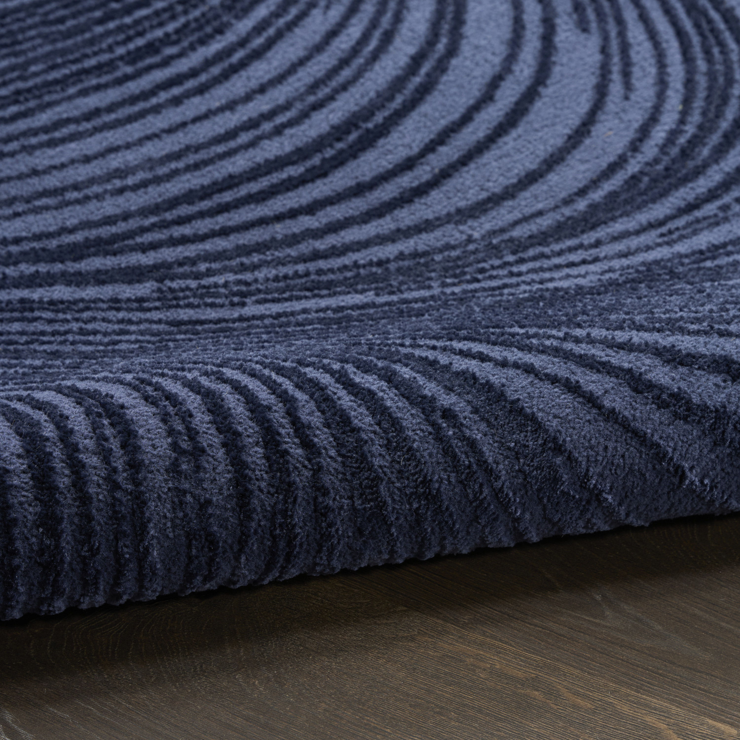 DKNY Central Park West 3'11" x 5'11" Navy Modern Indoor Rug