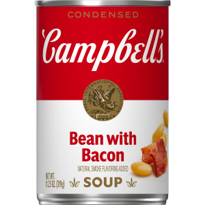 Campbell’s® Condensed Bean With Bacon Soup – Natural Smoke Flavoring Added, 11.25 oz Can