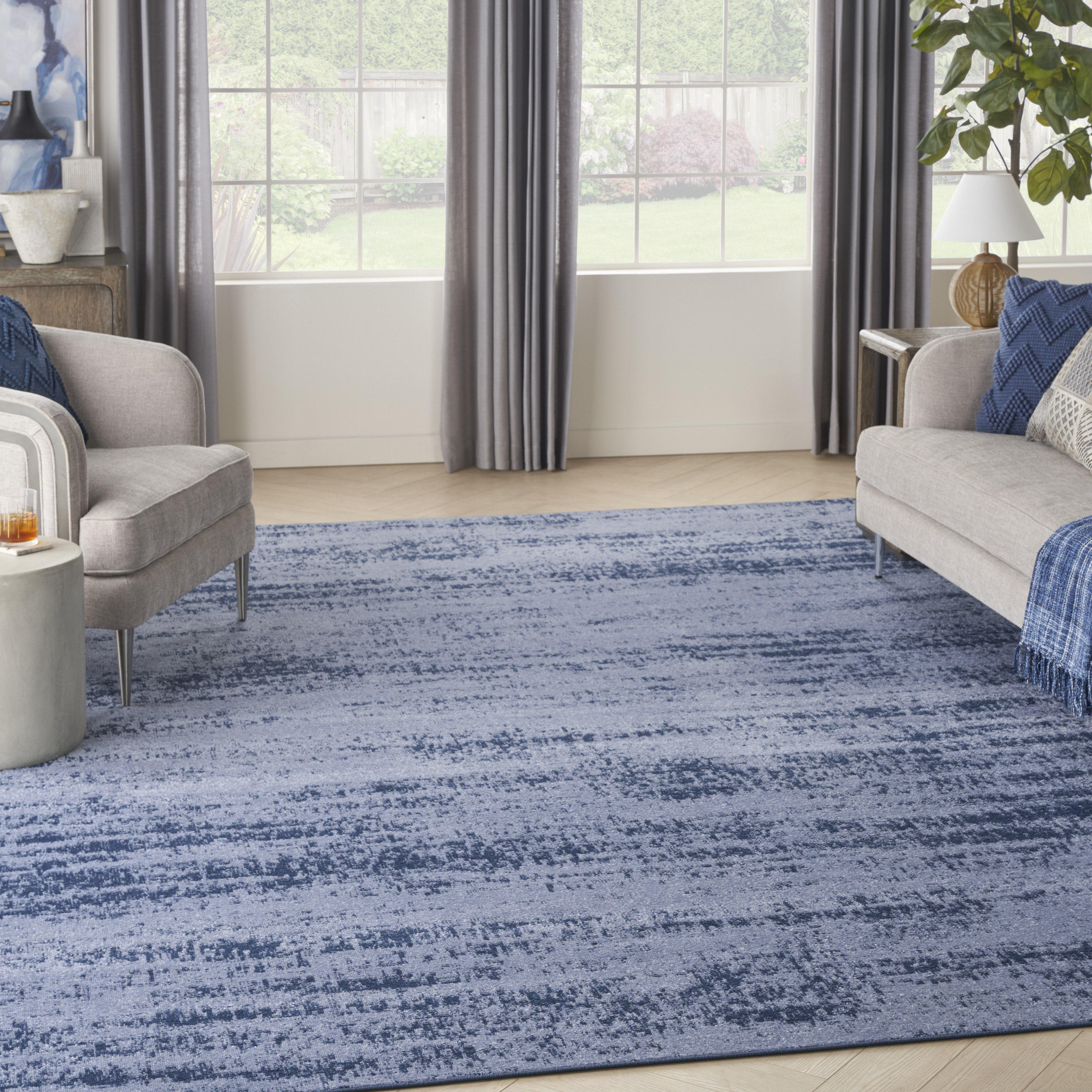 Nourison Nourison Essentials 8' x 10' Denim Modern Rug