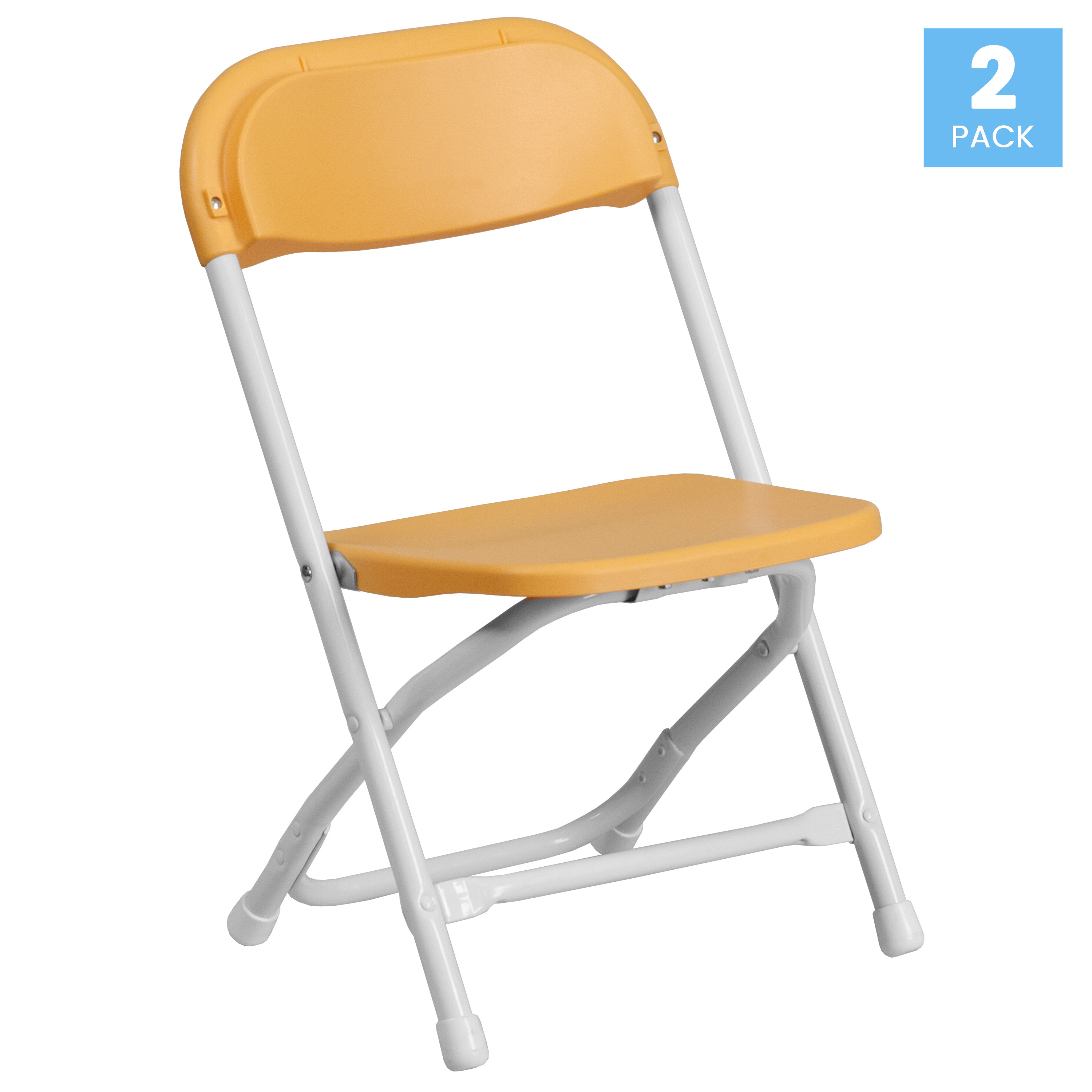 Pack de 2 sillas plegables de plástico blanco para niños - Imagen 50 de 63