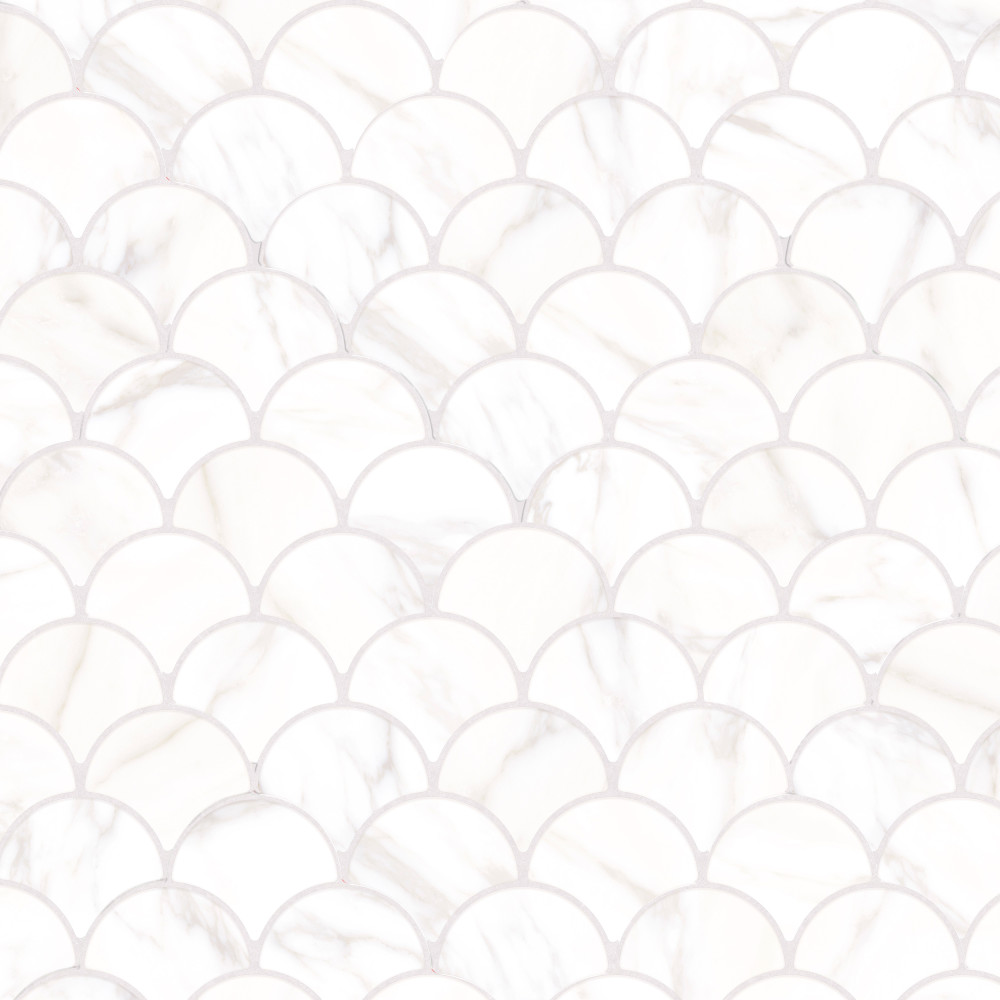 Scala Statuario 12-1/8 in. x 12-1/8 in. Porcelain Floor and Wall Tile