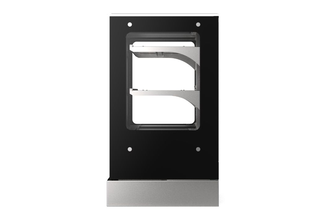 36-inch-wide 120-volt cubed-glass countertop Refrigerated deli display case with self-serve and rear access