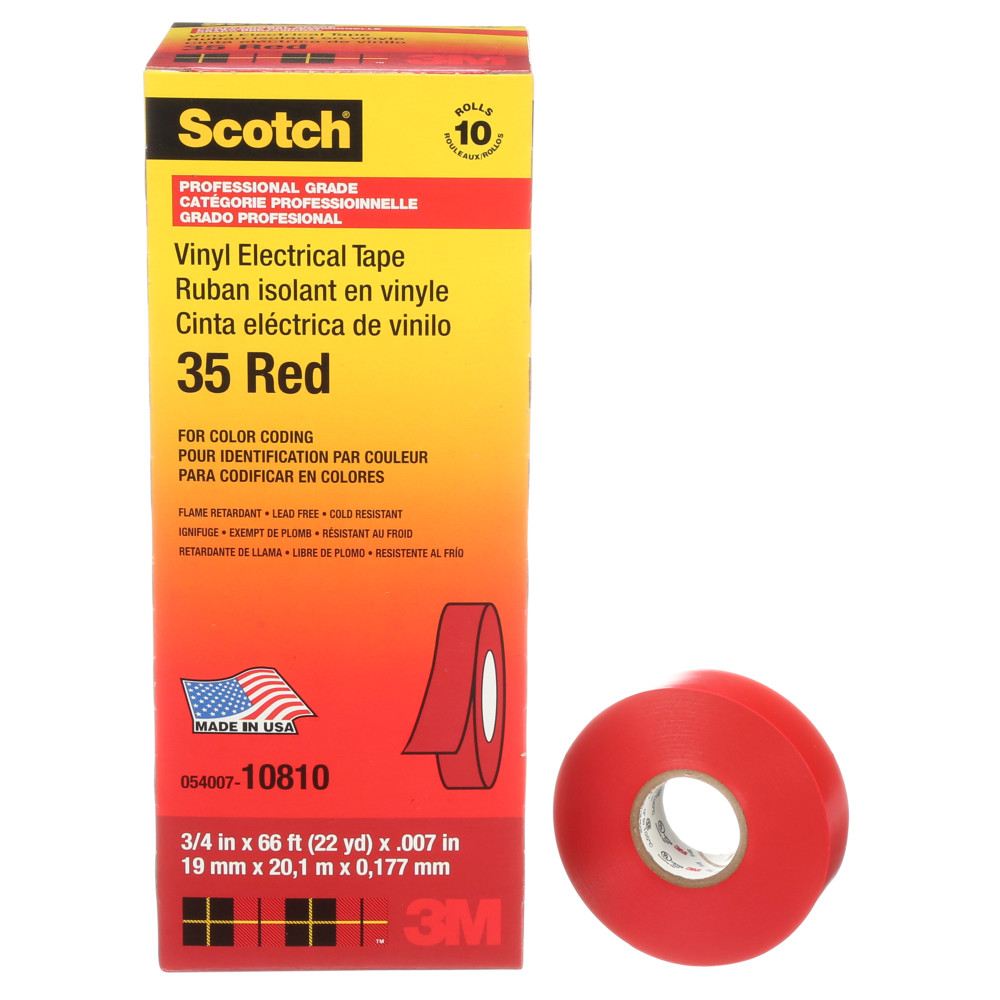 Scotch® Multi-Colored Vinyl Electrical Tape 35