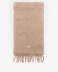 Plain Lambswool Scarf Light Brown