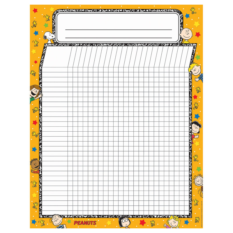 Peanuts® Incentive Chart 17" x 22" Poster