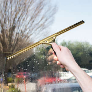 Unger, GoldenClip, 16", Brass Squeegee Channel