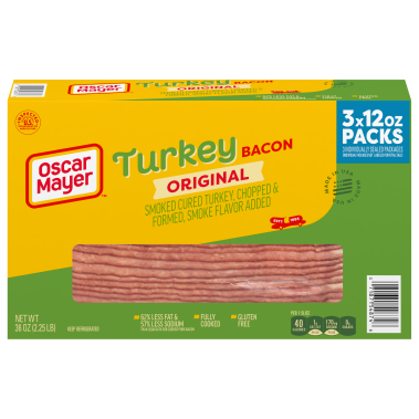 Oscar Mayer Turkey Bacon Box, 36 oz