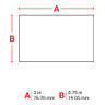 Printer Labels, Polyester, White, 0.75 in L, 76.2 mm W