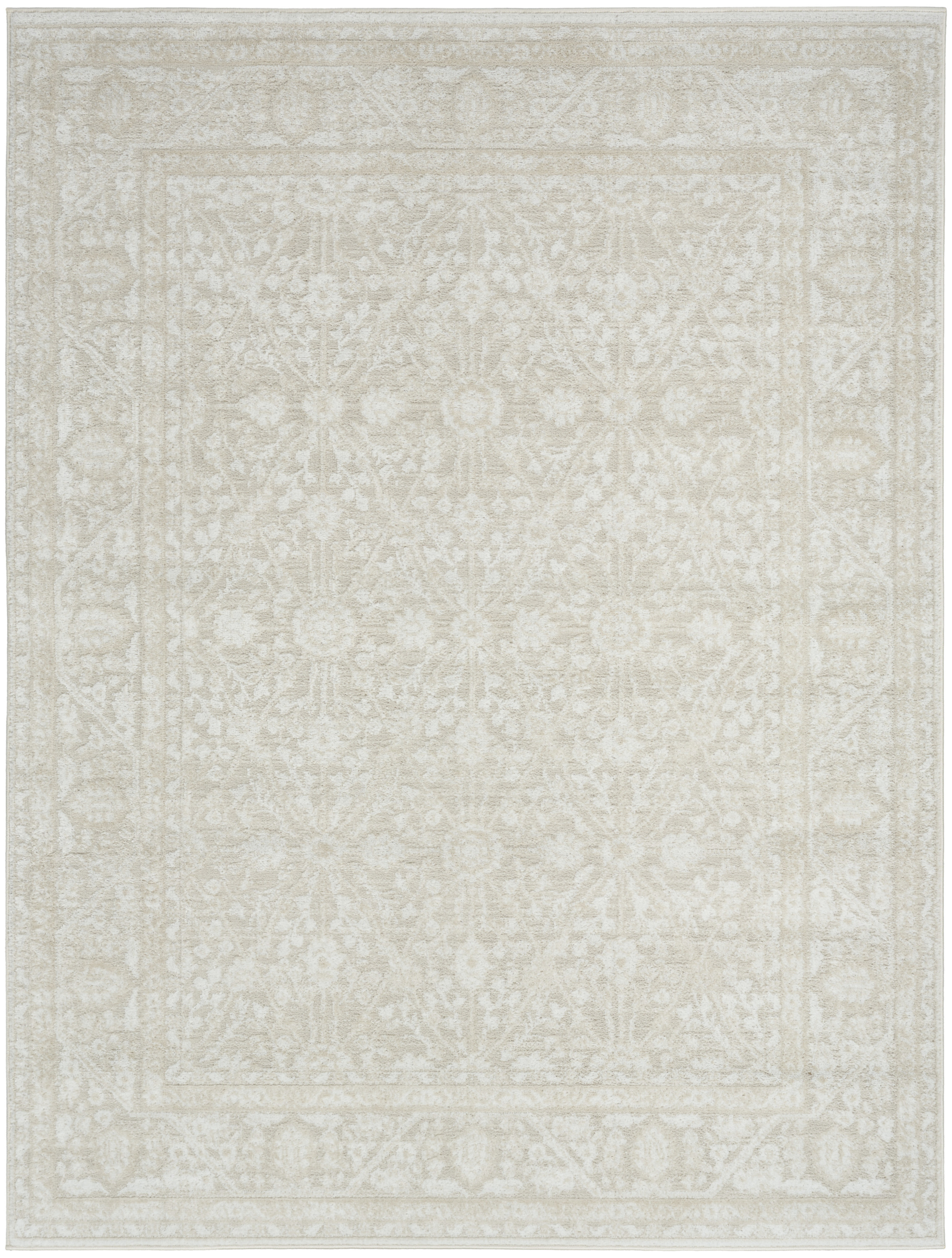 Nourison Dekor 5'3" x 7' Ivory Beige Vintage Indoor Rug